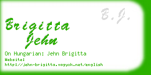 brigitta jehn business card